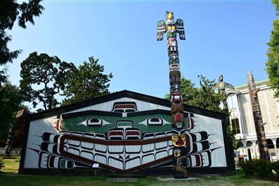 Thunderbird Park vor dem Museum